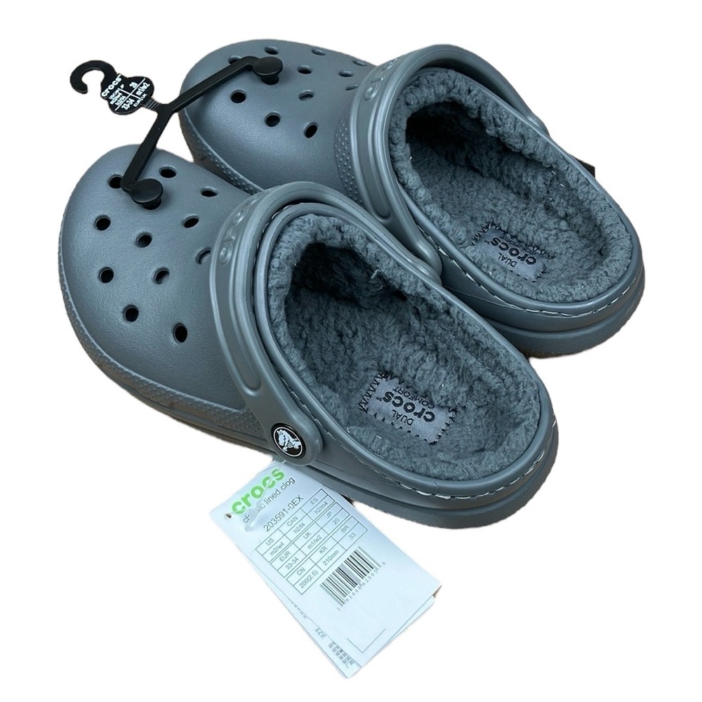 CROCS Classic Lined Clog Unisex Kids Men's Women's NWT